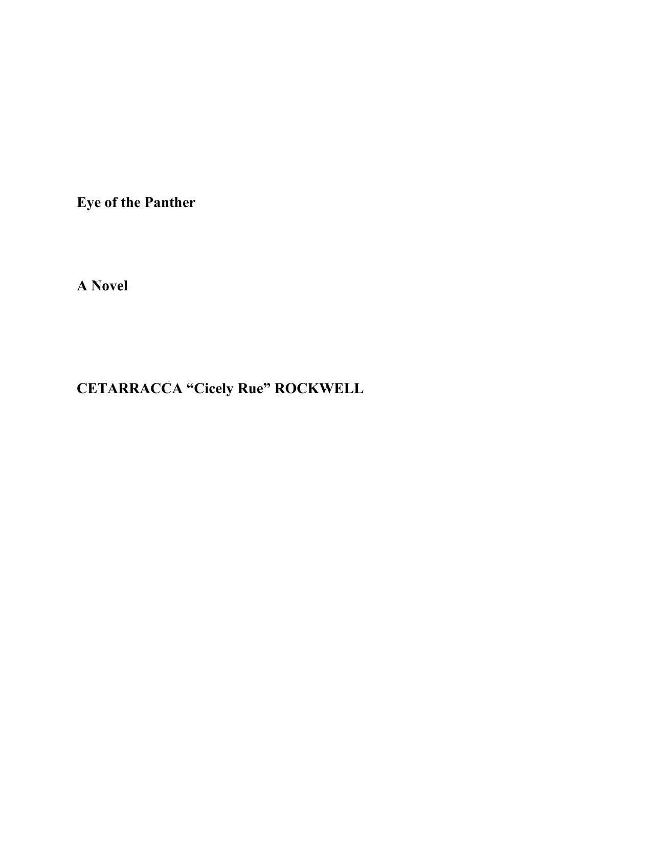 Download and Read Eye of the Panther Sample Chapters (1) by Cicely Rue (E-Book) Free with subscription.