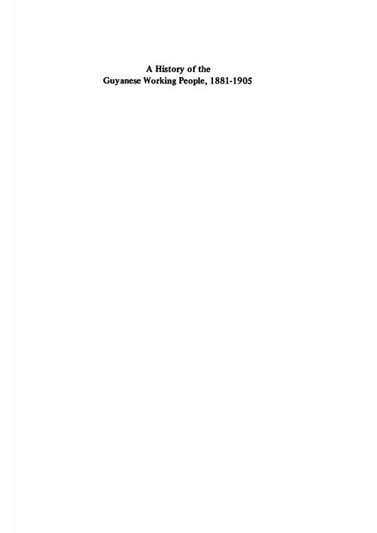 Download and Read Walter Rodney-A History of the Guyanese Working People, 1881-1905 by Unknown (E-Book) Free with subscription.